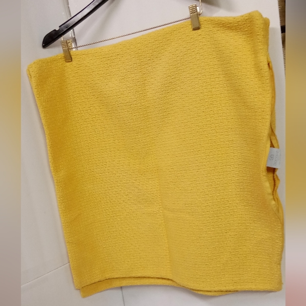 24" Accent Pillow Cases, Set of 2, CASES ONLY, Yellow, Cotton DOCOFIL Portugal